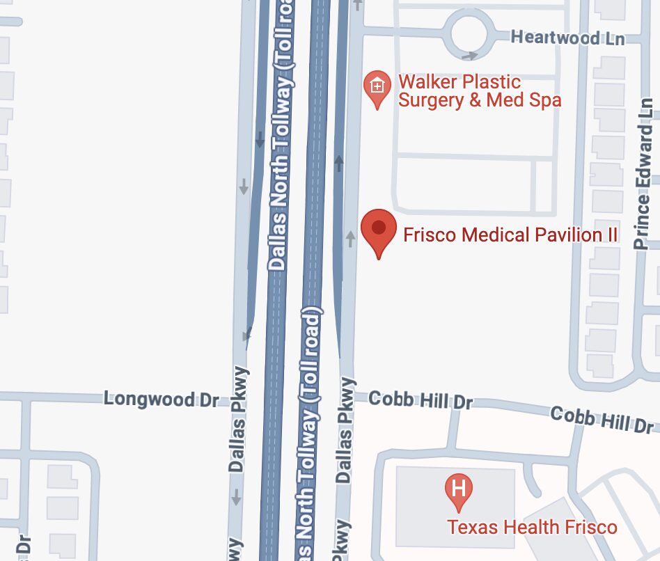 Map View of Salience TMS located inside Salience Health Frisco at the Frisco Medical Pavilion II Building